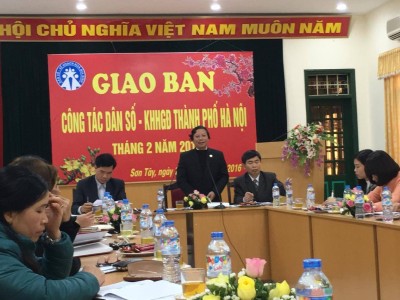 Hà Nội giao ban công tác Dân số -KHHGĐ