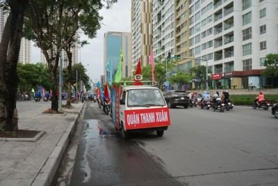 Quận Thanh Xuân tổ chức Điểm tuyên truyền hưởng ứng  Ngày Dân số Thế giới 11/7/2019