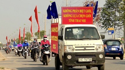 Huyện Thạch Thất tổ chức Truyền thông lưu động kỷ niệm ngày Dân số Thế giới 11/7/2021