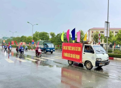 Thạch Thất: Tuyên truyền lưu động hưởng ứng Ngày Thalassemia...