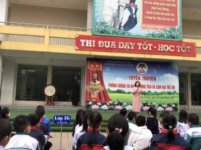 Truyền thông về phòng, chống bạo lực, xâm hại trẻ em cho học...