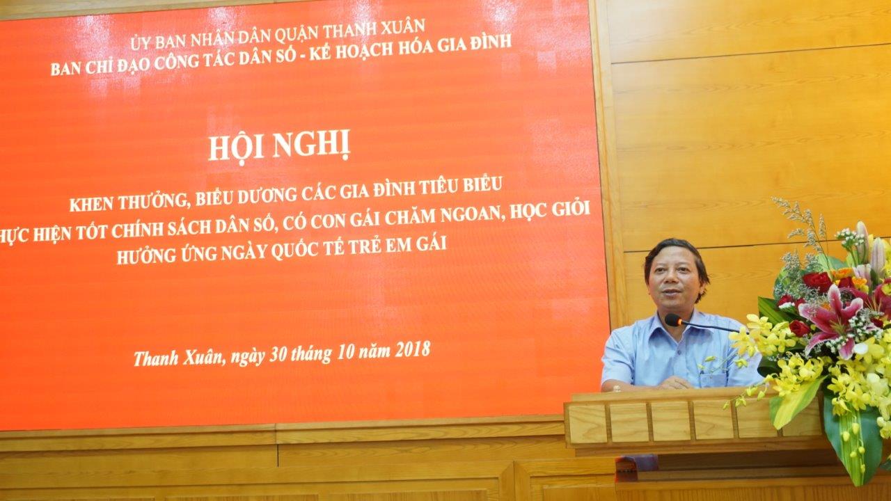 Thanh Xuân biểu dương các gia đình thực hiện tốt chính sách dân số