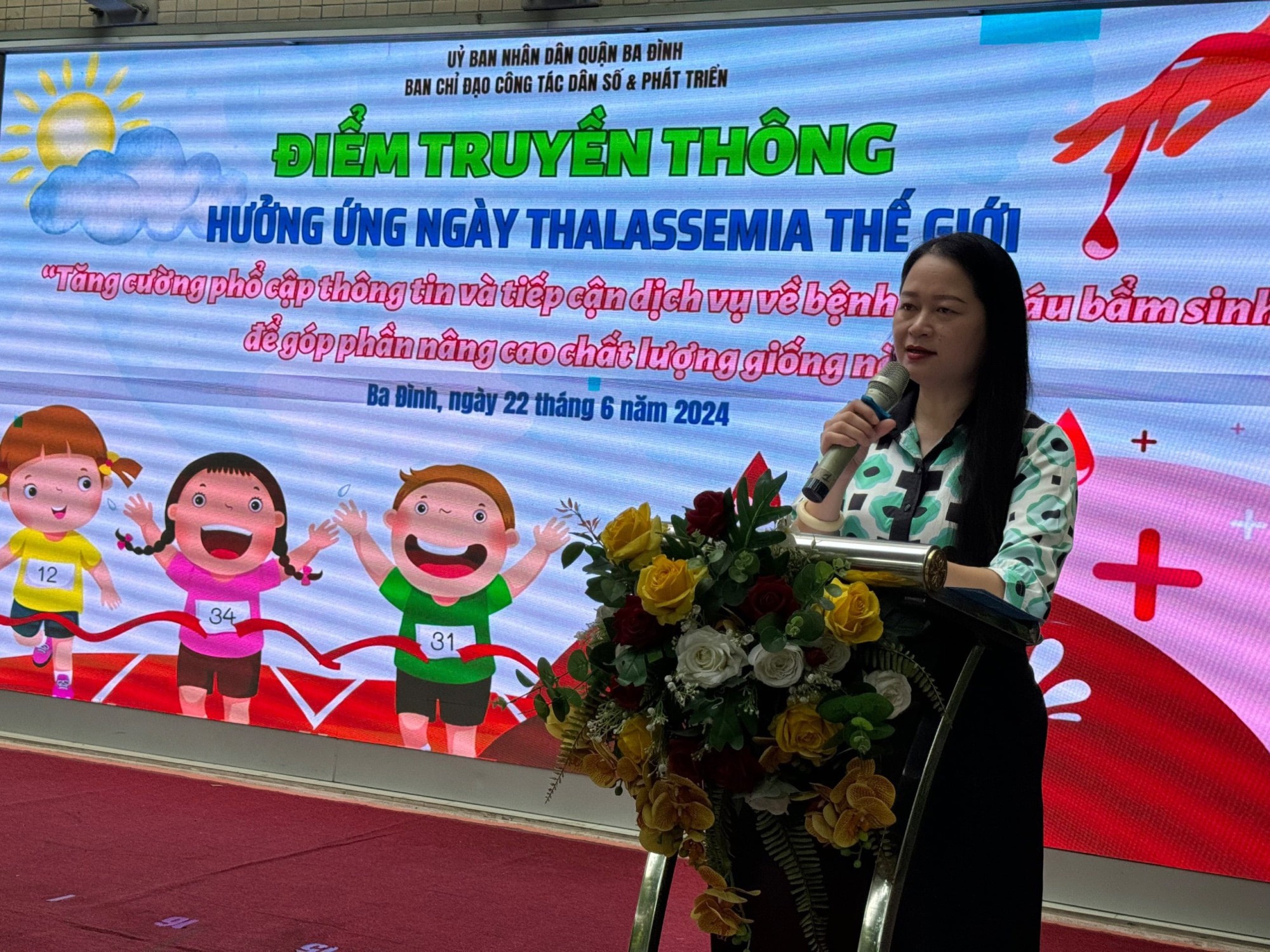 Quận Ba Đình tổ chức điểm truyền thông hưởng ứng ngày Thalassemia thế giới năm 2024