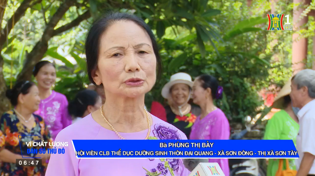 Vì chất lượng dân số Thủ đô - Lan tỏa phong trào thể dục dưỡng sinh trong người cao tuổi Thị xã Sơn Tây